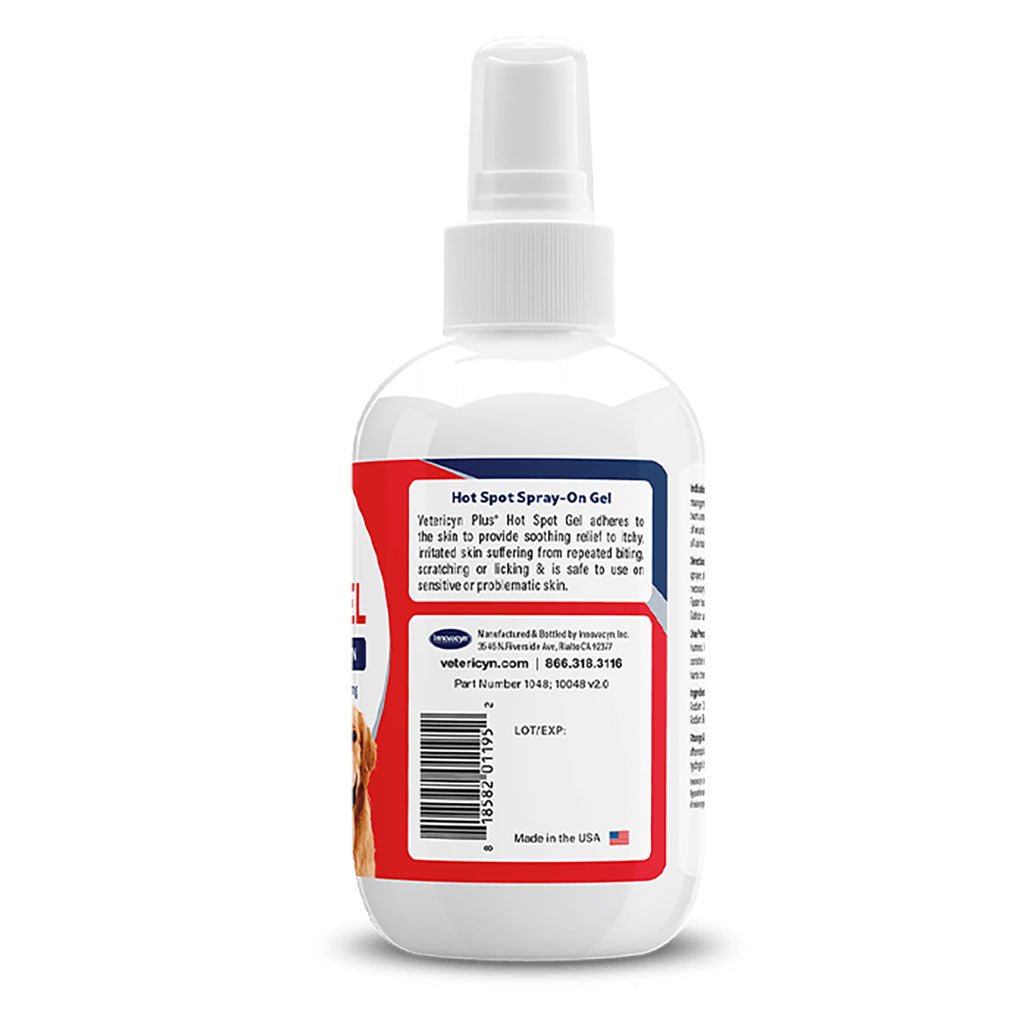 Vetericyn Plus Hot Spot Antimicrobial Hydrogel Label