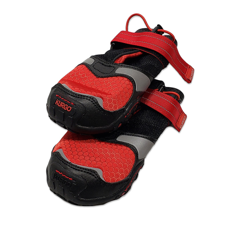 Kurgo Blaze Cross Dog Boots in a two-pack, ideal for secure and comfortable fit.