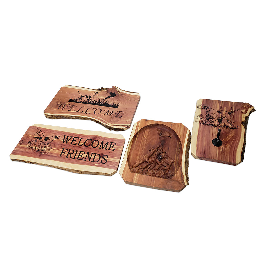 Selman's Turkey Calls Cedar Plaque