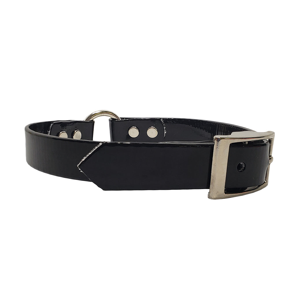 Black Leather Rivet Bracelet 3/4 Inch