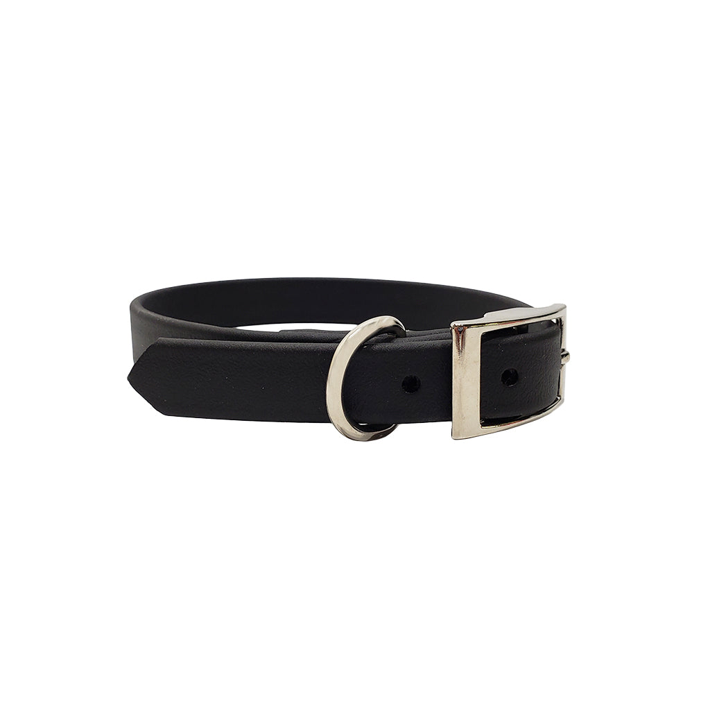 Leather Collar Looped with D-ring – The Saint At Large